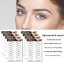 8 Sheets 4DHair-Like Authentic Eyebrows stickers,Waterproof Imitation Eyebrows Transfer Stickers,Eyebrows Tattoo Instant Eyebrow Stickers,Long Lasting Natural Eyebrow Makeup Tool for Women(Brown)