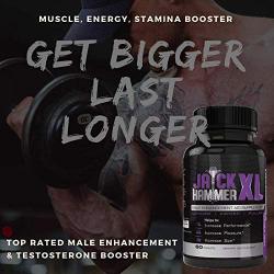 Testosterone Booster for Men by Jackhammer XL - 60 Capsules