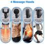 Nicknocks Muscle Massage Gun-Powerful Handheld Deep Tissue Muscle Massager- Portable Handheld Adjustable Variation 4 Heads for Faster Workout Recovery, Muscle Relaxation & Breaking Down