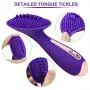 Clitoral Stimulator with Silicone Ticklers for Women Clit Stimulation, PALOQUETH Waterproof Clit Vibrator Massager with 8 Strong Vibration Modes for Couples Foreplay