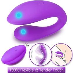 Full Silicone Couples Vibrator with Dual Motors 10 Powerful Vibration Modes,Orlupo Remote Control Clitoral Clit G Spot Vibrators,Rechargeable Waterproof Stimulator,Adult Sex Toys for Women and Couples