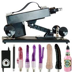 Fredorch 8 Attachments Sex Machine,Love Machine with Pink Oral Masturbation Cup,Sex Toys for Man and Women … (Package A)