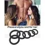 Silicone Cock Rings Cockring - 6 Different Size - Flexible - Super Soft Premium Quality Silicone