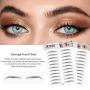 DKAF 2 Pcs 3D Hair-Like Authentic Eyebrows, Waterproof Imitation Ecological Natural Tattoo Eyebrow Stickers, Grooming Shaping Brow Shaper Makeup Eyebrow Transfer-E12