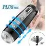 Male Masturbator-10 Rotating,Trusting Models,3 Moans Interaction 3 in 1 Adjustable Hands-Free Automatic Men Masturbation Cup Stroker Toys with Visible 3D Textured Sleeve