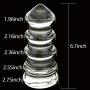 Sexbaby Extra Large Huge Glass Butt Plug Vaginal Dildo Penis Crystal Anal Plug Pleasure Wand Anal Trainer Adult Sex Toy