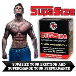 Male Enhancing Pills Increase Size | Natural Testosterone Booster for Men | Boost Bedroom Confidence and Stamina | Take for 90 Days for Maximum Increase | 1 Month Supply, 60 Capsules by SupaSize