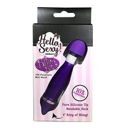 Shibari Hello Bling Bling, 10x Mini Wand Massager, Purple