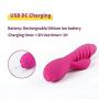 Constant Temperature Heating Cordless Massager,7 Speed Silicone Massager,Massage Shoulder - Neck - Back,100% Waterproof, Wireless and USB Rechargeable.