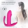 Wearable Dildo Vibrator, Proxoxo Waterproof G spot Vibrator, Rechargeable Vagina Anal Stimulation Massager Remote 9 Vibration Modes Adult Sex Toy for Women Couples (Rose)
