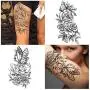 Yazhiji 15 sheets large Sexy waterproof Temporary Tattoos for Men Women Flowers Collection (19X9 CM) Yazhiji 15 sheets large Sexy waterproof Temporary Tattoos for Men Women Flowers Collection (19X9 CM)