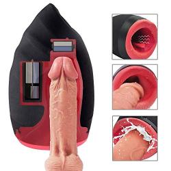 Urnight Vibrating Male Masturbator Cup Masturbation Sex Toys With 6 Vibration Modes and 3 Intensity Levels Waterproof , Realistic Male Sleeve Stroker With Innovative Squeezable Panels