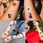 Halloween Stickers Kids Party Temporary Tattoos Set for Kid - Happy Halloween Decoration Party Temporary Tattoos Sticker,10 Sheets