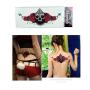 6 Pcs Sexy Temporary Tattoos Stickers Women Body Necklace Design Sticker for Party Festival Beach Pool Pinkiou (6 Sheets)