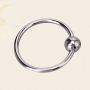 Cock Rings Stainless Steel Penis Rings Erection Enhancing Rings Sex Toys 27mm(Silver)