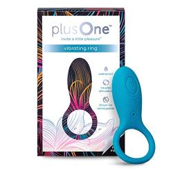 PlusOne Vibrating Ring, Tantalizing Teal, 0.22 Pound