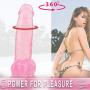 MXJYB 7inch Realistic Soft-Ďîldɔ Massager for Women Wife - Waterproof - Strong Suction Cup MXJYB (Color : Pink)