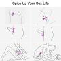 Sexy Slave [10-Pack] Butterfly Vibrating Cock Ring - Stretchy Penis Ring - Clitorial Stimulation for Women - Adult Sex Toys for Couples, Pink or Purple