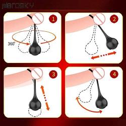 Taroi Male Physical Peňis Weights Silicone Ball Stretching Extender Exercise Gravity Ring Toys for Men