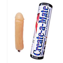 Create a Mate Penis Casting Mold Copy System Sex Toy Kit with VIBRATOR - medium skin tone