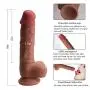Realistic Dildo 8 inch Fake Penis with Strong Suction Cup and Balls for Vaginal G spot and Anal Play - 100% Waterproof Life Size Adult Sex Toy Discreet Packaging, Flesh Realistic Dildo 8 inch Fake Penis with Strong Suction Cup and Balls for Vaginal G spot and Anal Play - 100% Waterproof Life Size Adult Sex Toy Discreet Packaging, Flesh