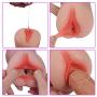 Male Masturbator Cup Sex Toys, iMiMi Masturbation Stroker Cup with Double Ends 3D Realistic Vagina Adult Sex Toys for Men (Flesh)