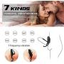Vibrating Male Wand Massager Rechargeable Back Neck Shoulder Relaxation Massaging with Multiple Vibrator Men Medical Grade Silicone Vibration Toy