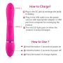 Personal Wand Massager with Strong Vibration Modes Waterproof Electric Cordless Massager Perfect Vibrate on Neck, Back, Foot, Hand Pains & Sports (Pink)