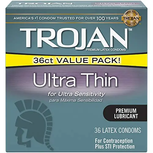 Trojan Ultra Thin Lubricated Condoms 36ct Trojan Ultra Thin Lubricated Condoms 36ct
