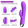 Rabbit Vibrator Waterproof G Spot Vibrator for Clitoris Stimulation Treediride Massager Wand Dildo Vagina Stimulator with 10 Vibration Modes Adult Sex Toys USB Rechargeable Quiet Dual Motor for Women