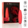 Calexotics SE-4408-35-3 Flame 10 Function Waterproof Vibrator, Red