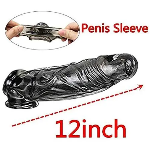 12 inch King Size Wearable Male Rod Extension Enhancer Girth Extender Sleeve for Men 12 inch King Size Wearable Male Rod Extension Enhancer Girth Extender Sleeve for Men