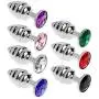 Stainless Steel Bútt Plùg análê Spiral Beads Stīmulation Amal Tõys for Women Men