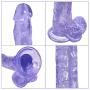 Lfcmf Premium 10.23 inch Realistic Soft-Ďîldɔ Relax Massage Wand Female Toys (Color : Blue)
