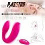 XSEXO Wireless Remote Control Rechargeable Mini Finger U Shape Sucking Massager with Strong Patterns Handsfree USB Waterproof Massager Wand