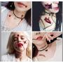 Halloween Temporary Blood-Tattoos Bleeding-Scar-Tattoo Stickers - Zombie Makeup Scary Fake Scars Blood Injuiry Cosplay Sticker for Halloween Masquerade Party 10 Sheets