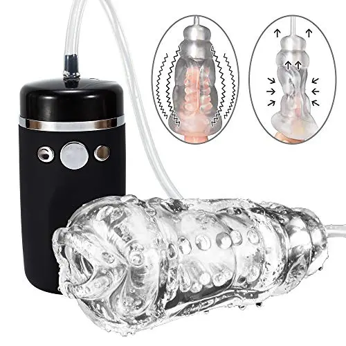 Male Masturbator Cup with Strong Sucking and Vibrating for Penis Stimulation and Enhancement Training, Fondlove Electric Pump Stroker Blowjob Oral Sex Toys for Men Masturbation Male Masturbator Cup with Strong Sucking and Vibrating for Penis Stimulation and Enhancement Training, Fondlove Electric Pump Stroker Blowjob Oral Sex Toys for Men Masturbation