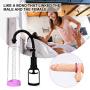 Male Enlarge Massager Pump,YUECHAO Penis Pump Penis Enlargement Vacuum Pump for Extended Erection Larger Girth Prolonged Fun Waterproof Sex Toy Penis Enlarger with 3 Penis Ring