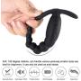 Vibrating Prostate Massager, Xocity, Silicone Anal Plug with 10 Anal Beads 10M Remote Control 7 Vibration, Anal Vibrator Male Sex Toy for Beginners Men Women and Couples