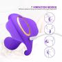 Exercise Massager with Heating with 7 Modes Speed, Whisper Quiet, Waterproof, Handheld, Cordless for Neck Shoulder Back Body Massage, Sports Recovery & Muscle Aches - Purple Mini