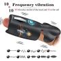 Studyset 10 Modes Penis Training Tool Male Masturbator Handheld Liquid Silicone Vibrating Masturbation Toys Waterproof Penis Stimulator