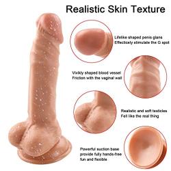 Picdd Realistic Real Soft Dîldɔ Waterproof Relax Massage Tools (Color : Skin)