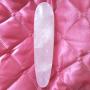 NATURAL ROSE QUARTZ CRYSTAL MASSAGE PLEASURE WAND 6.7-7INCHES (PINK QUAERTZ)