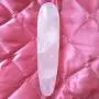 NATURAL ROSE QUARTZ CRYSTAL MASSAGE PLEASURE WAND 6.7-7INCHES (PINK QUAERTZ)