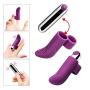 Particles Head Detachable Finger Design Mini Bullet Vǐ-brátors 10 Speeds USB Charged Silicone Clǐt Wand Toys for Woman