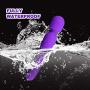 G Spot Dildo Vibrator for Vagina Stimulation, Ultra Soft Bendable Quiet Waterproof Rechargeable Vibrator with 7 Vibration Patterns-Adult Sex Toys for Women and Couple- Purple