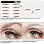 6 Sheets 3D Hair-Like Authentic Eyebrows Eyebrow Transfer Stickers Waterproof Eyebrow Tattoo Stickers Eyebrow Grooming Shaping Makeup Accessories, 60 Pairs (Medium Arch Eyebrow) 6 Sheets 3D Hair-Like Authentic Eyebrows Eyebrow Transfer Stickers Waterproof Eyebrow Tattoo Stickers Eyebrow Grooming Shaping Makeup Accessories, 60 Pairs (Medium Arch Eyebrow)