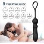 Vibrator Anal Dildo Plug with Penis Ring, Fidech 9 Speeds Silicone Rechargeable Waterproof Prostate Massager Sex Toy Butt Plug for Men, Women and Couples