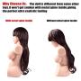 Realistic Love Doll Male Life Size Sex Doll with Big Breast Tight Vagina Pussy Anal Toys for Men Masturbation Strong Suction (23.2×9.3×6.8in)