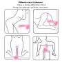 JSCRlove 8.66 Inch Soft-Ďîldɔ Massage Wand Waterproof Relax Massage Tools,Beginners Lifelike Suction Cup Tools Women Socks
